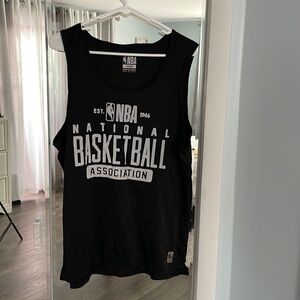 NBA tank top shirt Mens S black National Basketball Association moisture wicking